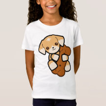 Girl T - Shirt Clothing Girls Shirt Hund
