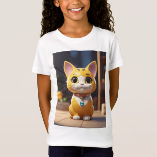 Girl-T-Shirt mit verzaubertem Cat-Image" T-Shirt