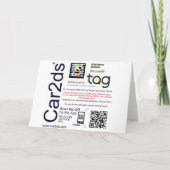 Girl Talk 2D Grußkarte (nicht konkurrierend iPhone Karte (Rückseite)