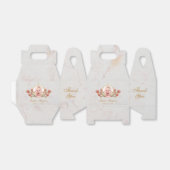 Girl Taufe Foto Marmor Rosa Magnolia Geschenkschachtel (Ungefaltet)