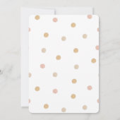 Girl Teddy Bärendusche Einladung | Boho Teddy (Rückseite)