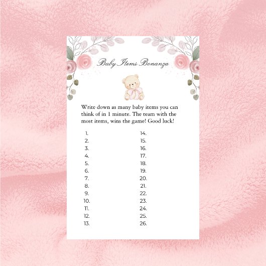 Girl Teddy Bear Baby Items Baby Showspiel