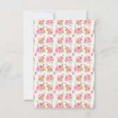 Girl Teddy Bear Ice Creme Dankeskarte (Rückseite)