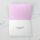 Girl Teddy Bear in Buggy Karte (Innenseite)