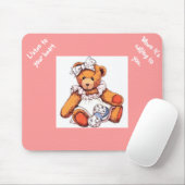 Girl Teddy Bear Mousepad (Mit Mouse)