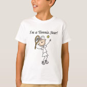 Girl Tennis Star T - Shirt und Geschenke (Vorderseite)