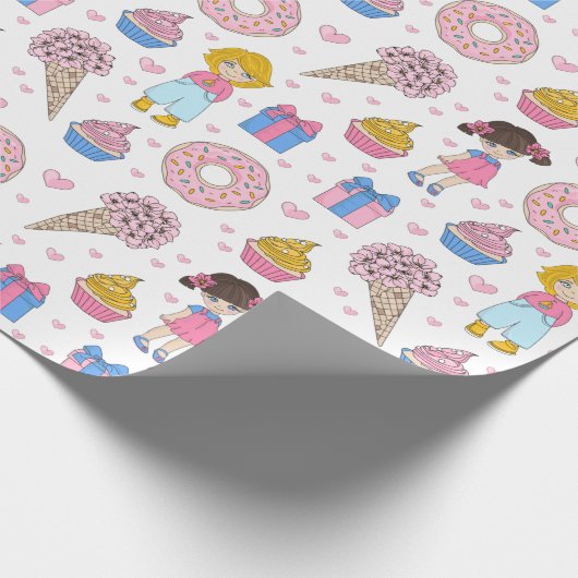 Girl Things Geschenkpapier (Ecke)