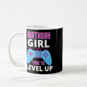Girl Time to level up Video Game Birthday Gift Gif Kaffeetasse (Links)