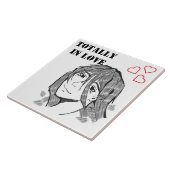 Girl totally in love lineart  fliese (Seite)