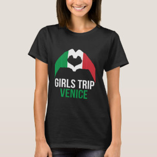 Girl Tour Venedig Italien Niedlich Matching Italia T-Shirt