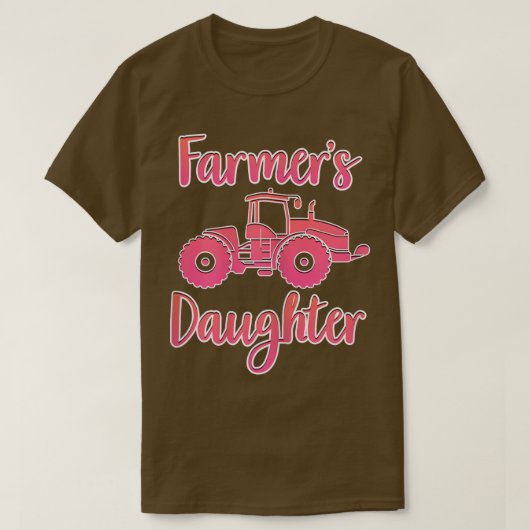 Girl Tractor Lover von Bauern Tochter T-Shirt (Design vorne)