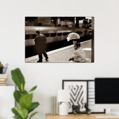 Girl Train Blume Poster (Heimbüro)