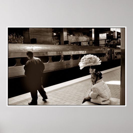 Girl Train Blume Poster (Vorne)