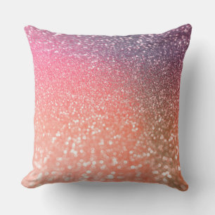 Girl Trend Rose Gold Blush Glitzer Kissen
