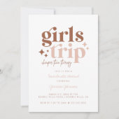 Girl Trip + Itinerary Combo Einladung (Vorderseite)