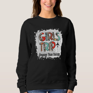 Girl Trip Leopard Guter Freund Bester Freund Tag Sweatshirt