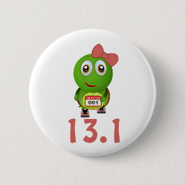 Girl Turtle Runner 13,1 Button