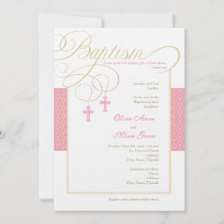 Girl Twins Damask - Einladung