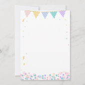 Girl Twins Lion Cubs Kinderdusche Zweimal die Gigg Einladung (Rückseite)