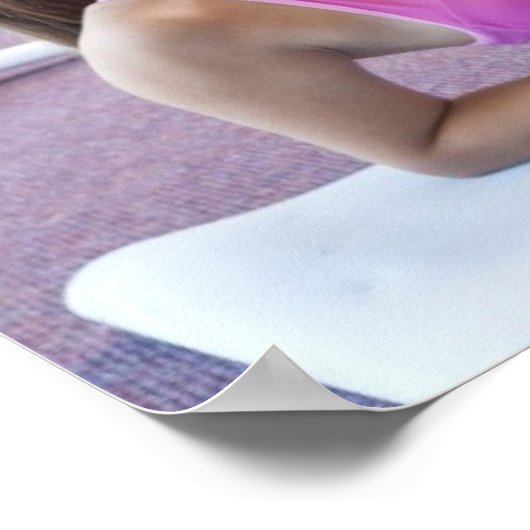 Girl-Übungen in Gym Poster (Ecke)