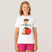 Girl-Übungen mit Weight Girls T - Shirt (Vorne ganz)