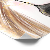 Girl Under Herbstlaubs Illustration Poster (Ecke)