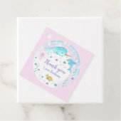 Girl Under the Sea Square Gefältmarken Geschenkanhänger (Beispiel)