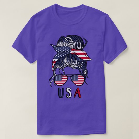 Girl USA 2022 Football America Weltmeisterschaft A T-Shirt (Design vorne)