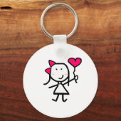 Girl & Valentine Schlüsselanhänger (Vorderseite)