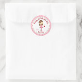 Girl Valentine Stickers (Pink) - Kinder Braunes Ha (Tasche)