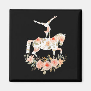 Girl Vaulting Reitsport Reiten Magnet