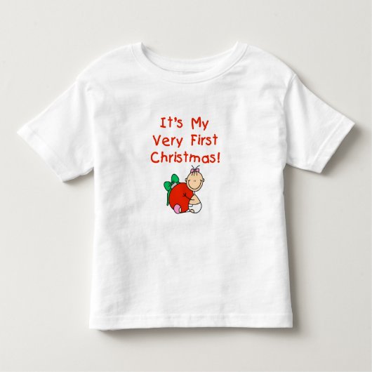 Girl Very First Christmas Tshirts and Gifts (Vorderseite)
