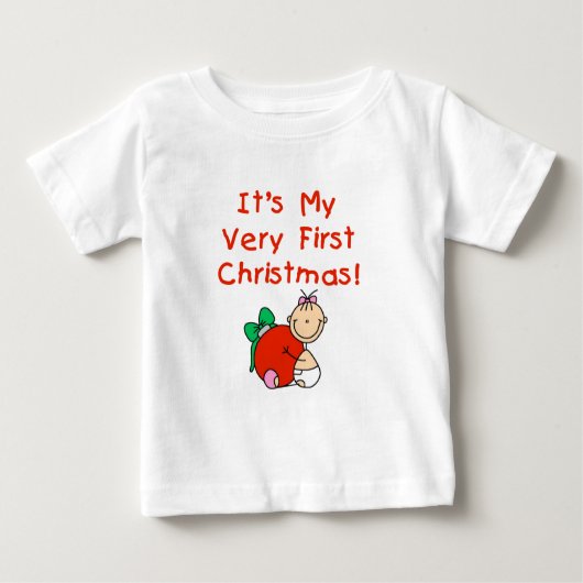Girl Very First Christmas Tshirts and Gifts (Vorderseite)