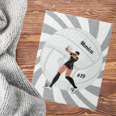 Girl Volleyball Spieler Kid Name Jersey Teamnummer Puzzle