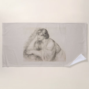 Girl (von Pierre-Auguste Renoir) Strandtuch