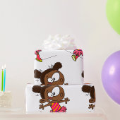 Girl Walking A Tightrope Geschenkpapier