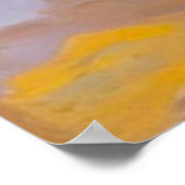 Girl Walking mit Basket an der Strandpromenade Poster (Ecke)