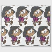 Girl Wandern Geschenkpapier (Flach)