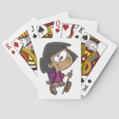 Girl Wandern Spielkarten (Rückseite)