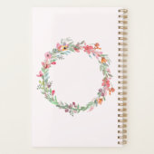 Girl Watercolor Floral Christlich Planner Planer (Rückseite)