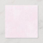 Girl Watercolor Rainbow Diaper Raffle Begleitkarte (Rückseite)