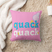 Girl Watercolor Rubber Duck Doppelseitig Kissen (Decke)