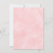 Girl Watercolor Woodland Animal Floral Baby Dusche Einladung (Rückseite)