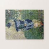 Girl Watering Can Renoir Impressionist Malerei Puzzle (Horizontal)
