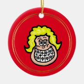 Girl Wear Braces Ornament (Vorne)