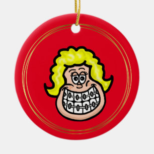 Girl Wear Braces Ornament