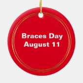 Girl Wear Braces Ornament (Hinten)