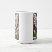 Girl Wear Osterbunny Angel Costume Kaffeetasse (Mittel)