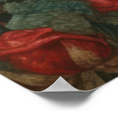 Girl Wearing Brillen und Rose Kunst, Dichtung und Poster (Ecke)