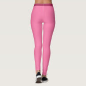 Girl-weiche Rosa mit individualisierbarem Namen un Leggings (Rückseite)